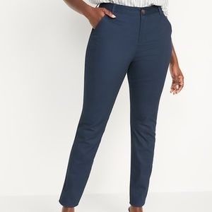 Old navy women’s high waisted wow skinny pants navy color size 14 petite